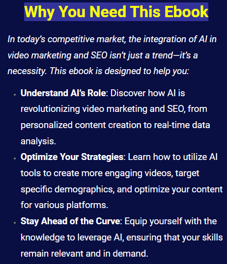 AI in Video Marketing and SEO Review